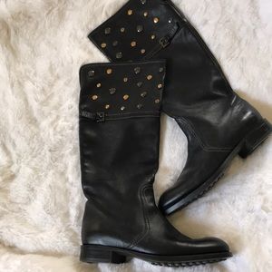 Tod’s Studded Knee high boots made in Italy!